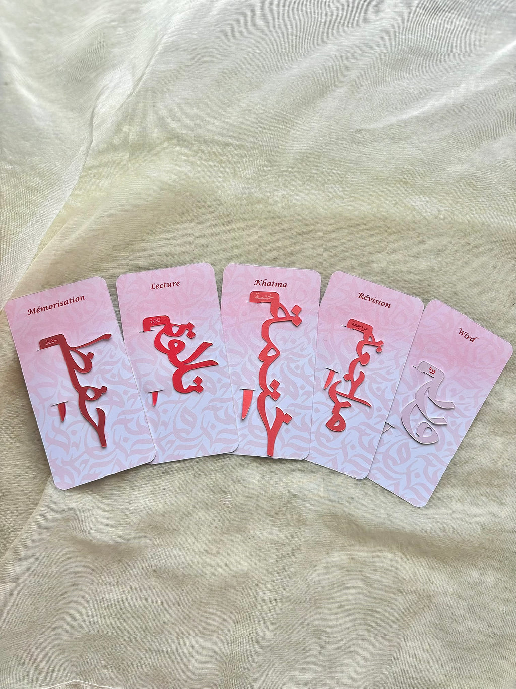 Lot de 5 marque-pages